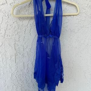 Blue fredericks of hollywood slip